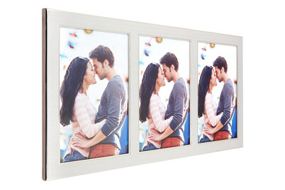 Image of Metallrahmen 3-10x15 silber bei JUMBO