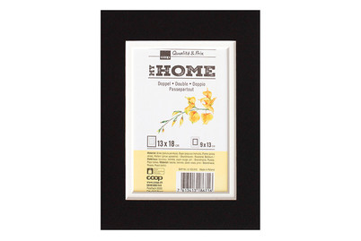 Image of 2 Passepartouts 13x18 schwarz+weiss bei JUMBO