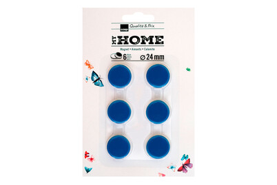 Image of Magnet 6er Set 24mm blau bei JUMBO