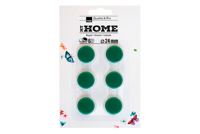 Image of Magnet 6er Set 24mm grün bei JUMBO