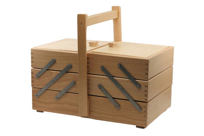 Image of Nähkorb Holz L, natur, 34x19x18cm bei JUMBO