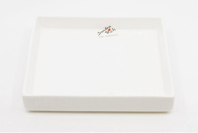 Image of Square Porzellan Platte 15x15x3cm weiss bei JUMBO