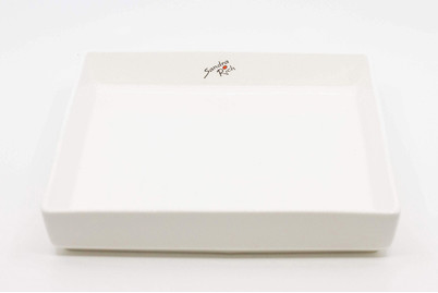 Image of Square Porzellan Platte 20x20x3.5cm weis bei JUMBO