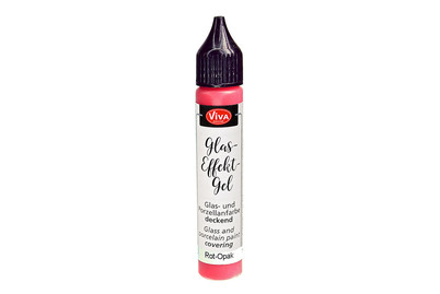 Image of Glas-Effekt-Gel 28 ml - Rot-Opak bei JUMBO