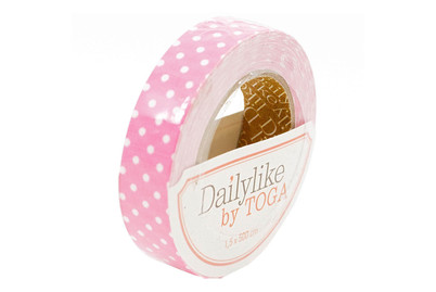 Image of Selbstkl. Stoffrolle 5M - Rose pois blan bei JUMBO