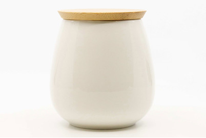 Image of Storage Vase 11x9cm weiss