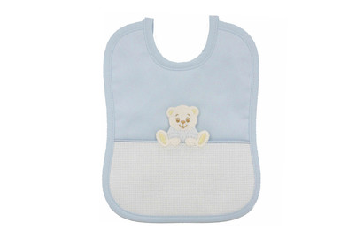 Image of Lätzchen Bär sitzend, blau bei JUMBO