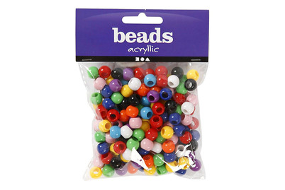 Image of Pony-Perlen, D: 10 mm, Lochgröße 4,5 mm, bei JUMBO