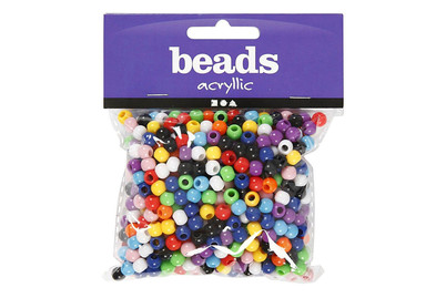 Image of Pony-Perlen, D: 6 mm, Lochgröße 3 mm, 75 bei JUMBO