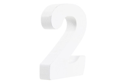 Image of Zahl 2 MDF 5.5 x 0.9 cm 1 St bei JUMBO