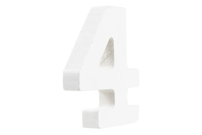 Image of Zahl 4 MDF 5.5 x 0.9 cm 1 St bei JUMBO