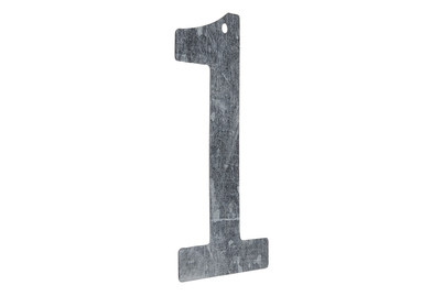 Image of Metall Zahl verzinkt 1 12x0.1 cm bei JUMBO