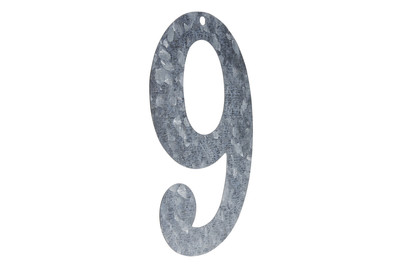 Image of Metall Zahl verzinkt 9 12x0.1 cm bei JUMBO
