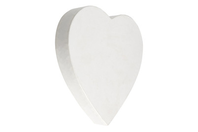 Image of Papp-Herz 19 x 19 x 3 cm weiss bei JUMBO