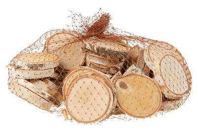 Image of Holzscheiben rund 350 g sort Lichtnussbaum bei JUMBO