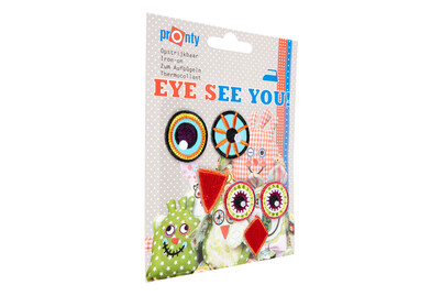 Image of Eye see you Owl eyes 1 zum Aufbügeln
