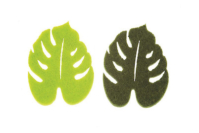 Image of Filzstreuteile Blätter 12 St grün mi x 5 x 3.5 x 0.3 cm bei JUMBO