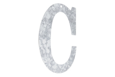 Image of Metall Buchstabe verzinkt C 12x0.1 cm bei JUMBO
