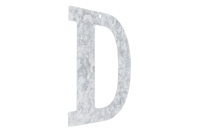 Image of Metall Buchstabe verzinkt D 12x0.1 cm bei JUMBO