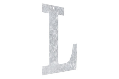 Image of Metall Buchstabe verzinkt L 12 x 0.1 cm bei JUMBO