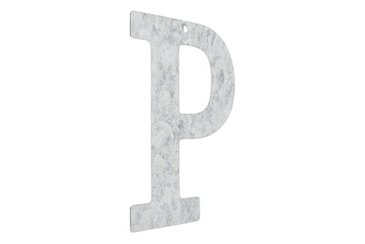 Image of Metall Buchstabe verzinkt P 12 x 0.1 cm bei JUMBO