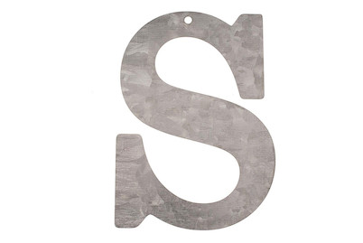 Image of Metall Buchstabe verzinkt S 12 x 0.1 cm bei JUMBO