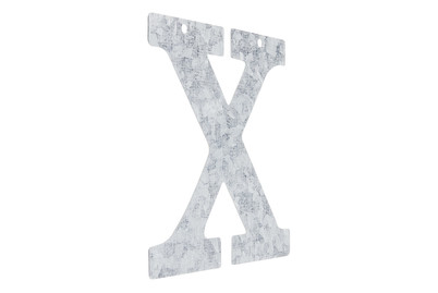 Image of Metall Buchstabe verzinkt X 12 x 0.1 cm bei JUMBO
