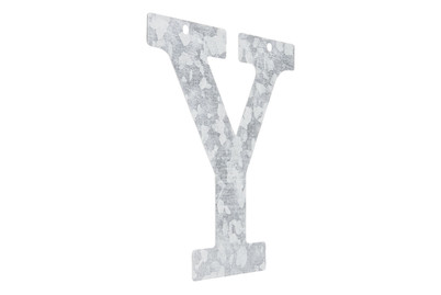 Image of Metall Buchstabe verzinkt Y 12 x 0.1 cm bei JUMBO