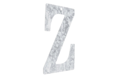 Image of Metall Buchstabe verzinkt Z 12 x 0.1 cm bei JUMBO