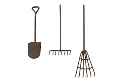 Image of Mini-Gardening Werkzeug-Set 3-tlg rost L: 12 cm bei JUMBO
