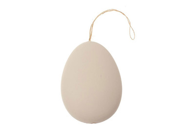 Image of Kunst St. Ei z. Aufhängen flach weiss unbemalt 10 cm 1 St bei JUMBO