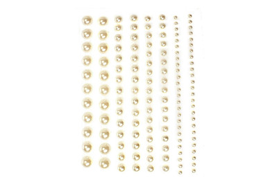 Image of P&D Perlen perlmut assortiert selbstklebend 138St 2-8 mm bei JUMBO