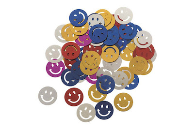Image of Pailletten Smiley, bunt 15 g bei JUMBO