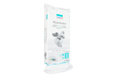 Image of Modellierton weiss 1000 g lufthärtend bei JUMBO