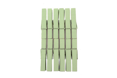 Image of Holzklammern hellgrün 12 St Birken. 4.8 x 0.7 cm bei JUMBO