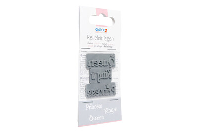 Image of Reliefeinlage 3 St Princess / Queen / King bei JUMBO