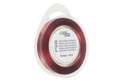 Image of Satin Band 10 mm 10 m bordeaux bei JUMBO