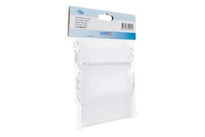 Image of Organzasäckchen 10 x 12.5 cm 5 St weiss bei JUMBO