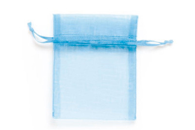 Image of Organzasäckchen 10 x 12.5 cm 5 St hellblau bei JUMBO
