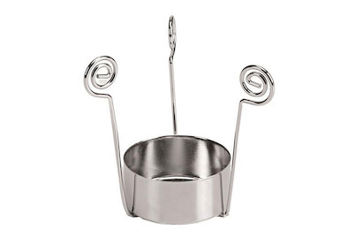 Image of Teelichthalter Metall silberf. für Glas bei JUMBO