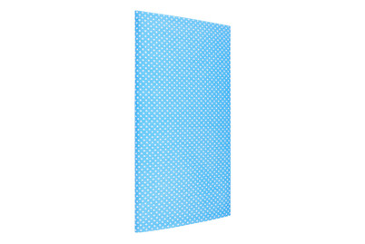 Image of Stoffzuschnitt 100x150 cm blau gepunktet