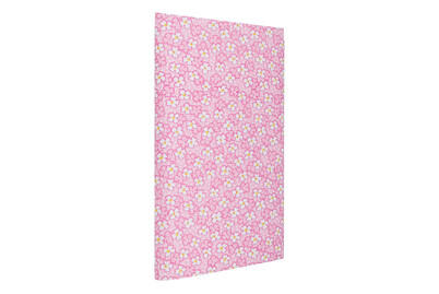 Image of Stoffzuschnitt 100x150 cm rosa-weiss Blumen