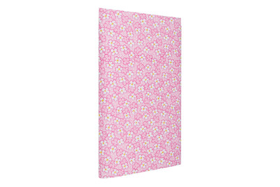Image of Stoffzuschnitt 100x150 cm rosa-weiss Blumen bei JUMBO