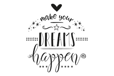 Image of Stempel make your Dreams happen, 8x9cm bei JUMBO
