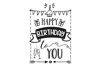 Image of Stempel Happy Birthday, 7x10cm bei JUMBO