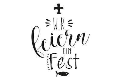 Image of Stempel WIR feiern ein Fest, 6x7cm bei JUMBO