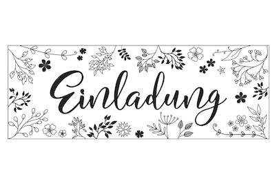 Image of Stempel Einladung , 13x5cm bei JUMBO