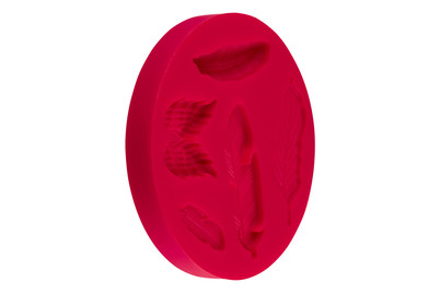Image of Fimo Silikon-Motivform Feathers, 7cm ø, SB-Btl 1Stück bei JUMBO