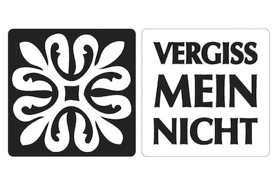 Image of Labels Ornament, Vergissmeinnicht , 25x25mm, SB-Btl 2Stück bei JUMBO