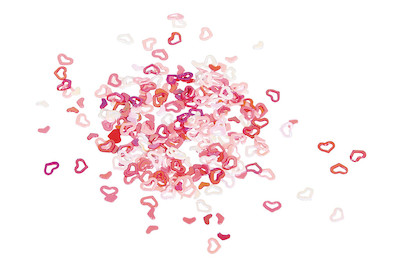 Image of Paillettenstreuteile Herzchen, 4mm ø, SB-Btl 15g bei JUMBO